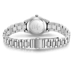 Damen Uhr Schwabing schwarz mit Edelstahl-Armband silber