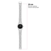 Damen Uhr Schwabing schwarz mit Edelstahl-Armband silber – Ansicht 6