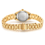 Damen Uhr Schwabing blau mit Edelstahl-Armband gold