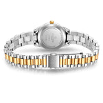 Damen Uhr Schwabing weiß mit Edelstahl-Armband silber/gold
