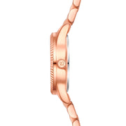 Damen Uhr Schwabing braun mit Edelstahl-Armband roségold