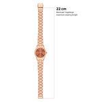 Damen Uhr Schwabing braun mit Edelstahl-Armband roségold