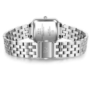 Damen Uhr Maxvorstadt weiß mit Edelstahl-Armband silber – Ansicht 4