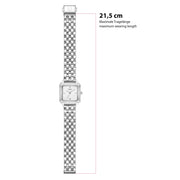 Damen Uhr Maxvorstadt weiß mit Edelstahl-Armband silber – Ansicht 6