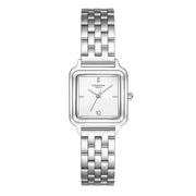 Damen Uhr Maxvorstadt weiß mit Edelstahl-Armband silber