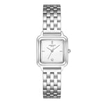 Damen Uhr Maxvorstadt weiß mit Edelstahl-Armband silber