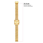 Damen Uhr Maxvorstadt weiß mit Edelstahl-Armband gold