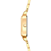 Damen Uhr Maxvorstadt smaragdgrün mit Edelstahl-Armband gold
