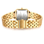 Damen Uhr Maxvorstadt smaragdgrün mit Edelstahl-Armband gold