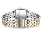 Damen Uhr Maxvorstadt weiß mit Edelstahl-Armband silber/gold