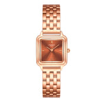 Damen Uhr Maxvorstadt braun mit Edelstahl-Armband roségold