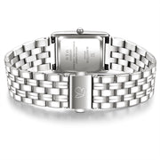 Damen Uhr Haidhausen weiß mit Edelstahl-Armband silber