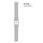 Damen Uhr Haidhausen weiß mit Edelstahl-Armband silber