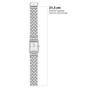 Damen Uhr Haidhausen weiß mit Edelstahl-Armband silber