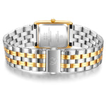 Damen Uhr Haidhausen weiß mit Edelstahl-Armband bicolor