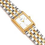 Damen Uhr Haidhausen weiß mit Edelstahl-Armband bicolor