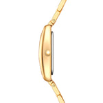 Damen Uhr Haidhausen weiß mit Edelstahl-Armband gold