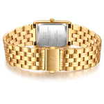 Damen Uhr Haidhausen weiß mit Edelstahl-Armband gold