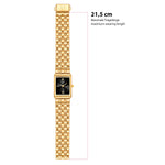 Damen Uhr Haidhausen schwarz mit Edelstahl-Armband gold