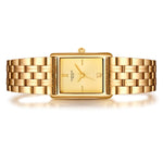 Damen Uhr Haidhausen champagner mit Edelstahl-Armband gold