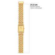 Damen Uhr Haidhausen champagner mit Edelstahl-Armband gold