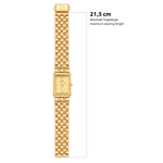 Damen Uhr Haidhausen champagner mit Edelstahl-Armband gold