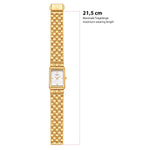 Damen Uhr Haidhausen weiß mit Edelstahl-Armband gold