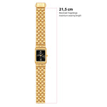Damen Uhr Haidhausen schwarz mit Edelstahl-Armband gold