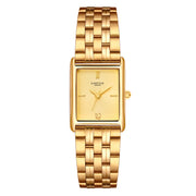 Damen Uhr Haidhausen champagner mit Edelstahl-Armband gold