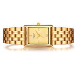 Damen Uhr Haidhausen champagner mit Edelstahl-Armband gold