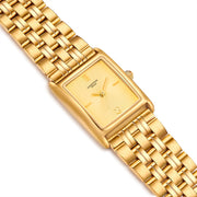 Damen Uhr Haidhausen champagner mit Edelstahl-Armband gold