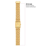 Damen Uhr Haidhausen champagner mit Edelstahl-Armband gold