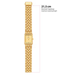 Damen Uhr Haidhausen champagner mit Edelstahl-Armband gold