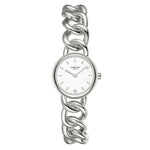 Damen Uhr Ludwigvorstadt weiß mit Edelstahl-Armband silber