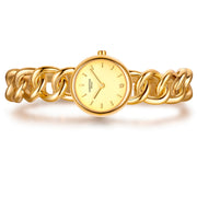 Damen Uhr Ludwigvorstadt champagner mit Edelstahl-Armband gold