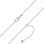 Halskette verschlungen mit Zirkonia