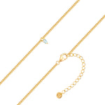 Panzerkette gold mit Zirkonia-Anhänger