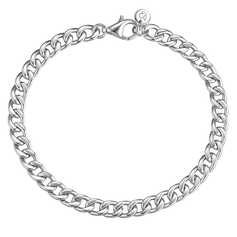 Panzerarmband silber