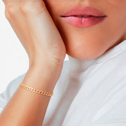 Panzer Armband gold