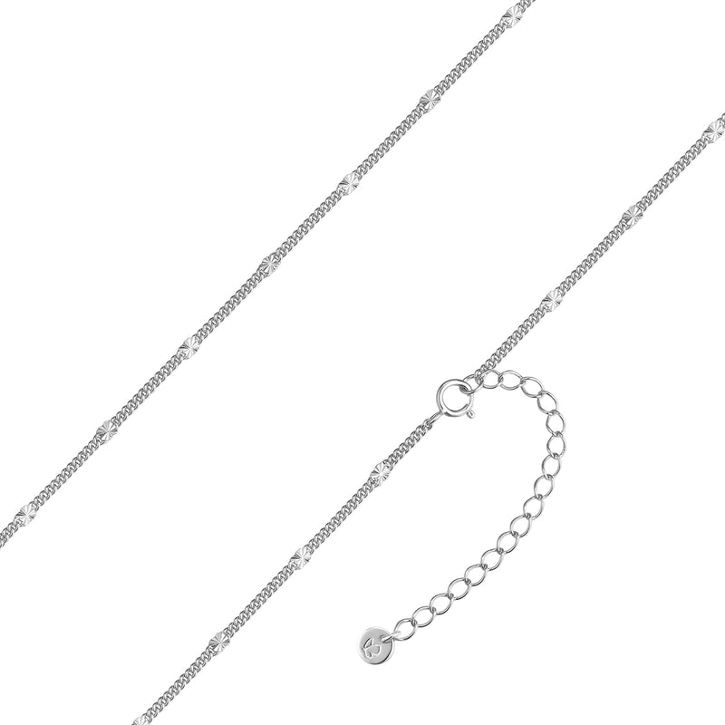 Silberfarbene Gliederkette