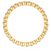 Ring gold Zirkonia schwarz