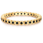 Ring gold Zirkonia schwarz