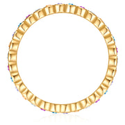 Ring gold Zirkonia multicolor