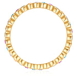 Ring gold Zirkonia multicolor