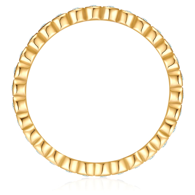 Steckring gold Zirkonia