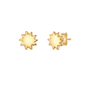 Ohrstecker Sonne gold