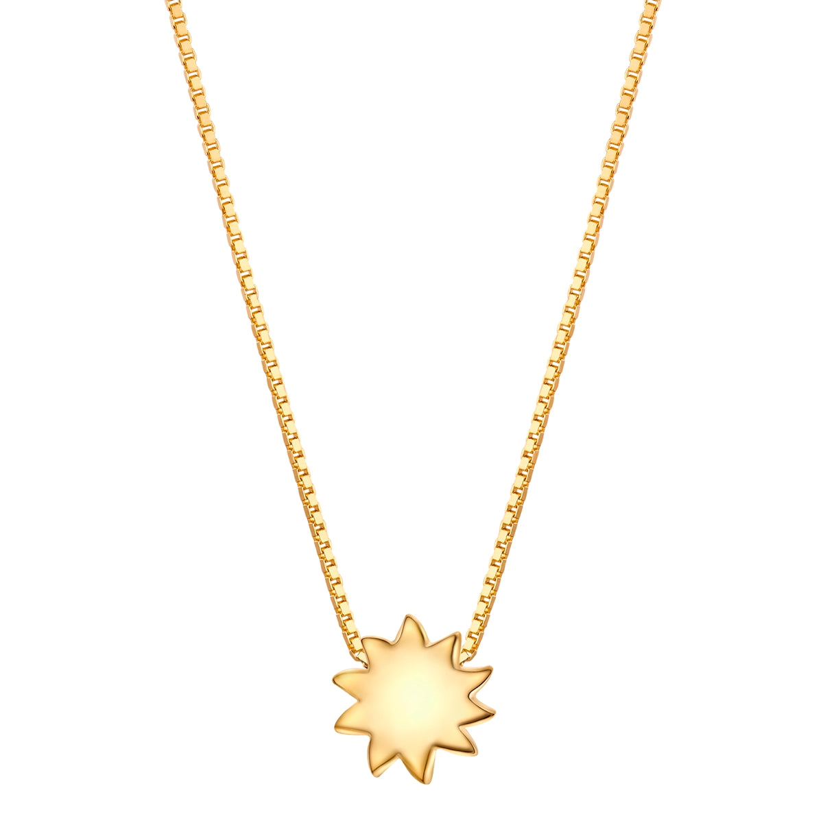 Kette mit Anhänger Sonne gold