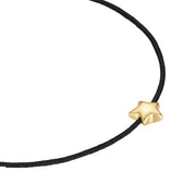Textil-Armband mit Stern-Anhänger gold
