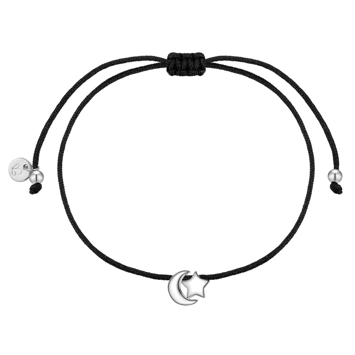 Textil-Armband mit Mond/Sterne