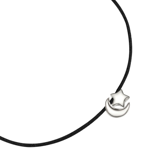 Textil-Armband mit Mond/Sterne